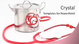  Presentation with food safety - Audience pleasing slide deck consisting of food and health backdrop and a  colored foreground