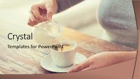  Presentation with home economics about food - Amazing PPT theme having food and home concept - close backdrop and a  colored foreground