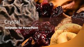  Presentation with dried food - Theme with food-as-a-background-whole background and a tawny brown colored foreground