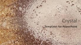  Presentation with food cocoa - Audience pleasing theme consisting of food-background-flour-cocoa-powder backdrop and a mint green colored foreground