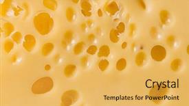  Presentation with cheese - Cool new PPT layouts with food background of yellow cheese backdrop and a  colored foreground