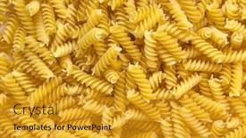  Presentation with italian food - Beautiful slide deck featuring food-background-or-texture-raw backdrop and a gold colored foreground