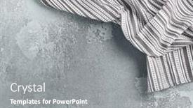  Presentation with textile - PPT theme with food-background-with-textile-pastry background and a gray colored foreground