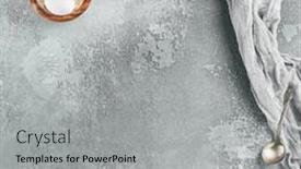  Presentation with textile - Theme having food-background-with-textile background and a light gray colored foreground