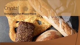  Presentation with kitchen towel - Colorful PPT layouts enhanced with food-baking-and-cooking-concept backdrop and a yellow colored foreground