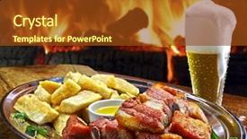  Presentation with beverage - Amazing presentation having food beverage - meat beer backdrop and a tawny brown colored foreground