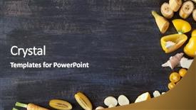  Presentation with border - Slide set consisting of border constructed with yellow produce background and a dark gray colored foreground