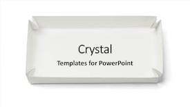  Presentation with white torn paper on gray - Audience pleasing PPT layouts consisting of food box - folded paper tray on white backdrop and a  colored foreground