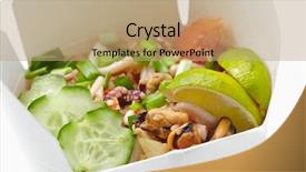  Presentation with noodles manufacturing - Amazing theme having food box - take away noodles backdrop and a coral colored foreground