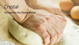  Presentation with dough - Amazing slides having food breaded - bread cooking dough backdrop and a coral colored foreground