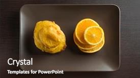  Presentation with comparison - Beautiful presentation theme featuring food comparison - potato bhajji - asian style backdrop and a wine colored foreground