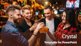  Presentation with football drils - Colorful slide set enhanced with food competition - happy football fans raised their backdrop and a tawny brown colored foreground