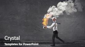  Presentation with cooking - Slides consisting of food competition - he is cooking something special background and a dark gray colored foreground