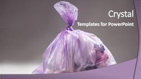  Presentation with compost - Beautiful PPT layouts featuring environment compost - waste and rubbish garbage bag backdrop and a gray colored foreground