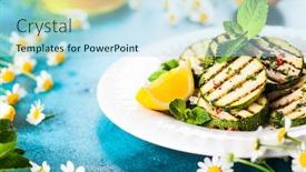  Presentation with healthy eating - Slide deck consisting of food-concept-for-a-healthy and a  colored foreground