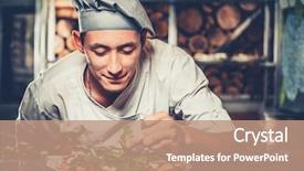  Presentation with decorate - PPT layouts featuring food concept preparing traditional italian background and a coral colored foreground