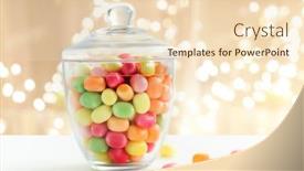  Presentation with confectionery - Cool new slides with food-confectionery-and-sweets-concept backdrop and a lemonade colored foreground