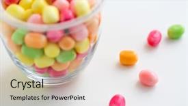  Presentation with food white - Slide deck having food confectionery and sweets concept background and a soft green colored foreground