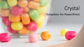  Presentation with food white - Amazing presentation design having food confectionery and sweets concept backdrop and a light gray colored foreground