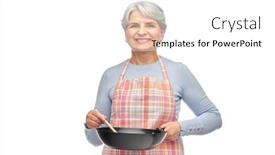  Presentation with old people - PPT theme consisting of food-cooking-culinary-and-old background and a white colored foreground