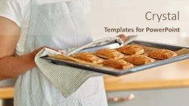 Presentation with pies - Theme with food-cooking-culinary-and-people background and a lemonade colored foreground