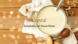  Presentation with culinary - Presentation theme with food-cooking-eating-and-culinary background and a blonde colored foreground