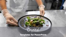  Presentation with cooking chef - Presentation theme with food-cooking-profession-and-people background and a  colored foreground