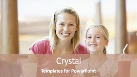  Presentation with indian lunch - PPT layouts consisting of food court - mother and daughter having lunch background and a coral colored foreground