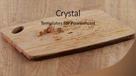  Presentation with population - Cool new theme with population health managment - bread crumbs on cutting board backdrop and a coral colored foreground