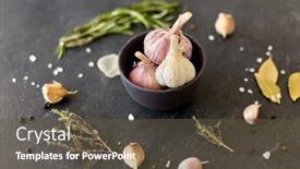  Presentation with salt food - Slides having food-culinary-and-eating-concept background and a tawny brown colored foreground