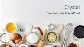  Presentation with culinary - Slides consisting of food-culinary-and-recipe-concept background and a white colored foreground