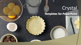  Presentation with culinary - Presentation consisting of food-culinary-and-recipe-concept background and a dark gray colored foreground