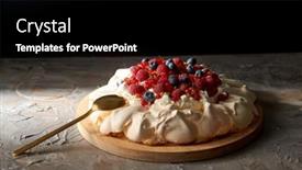  Presentation with baking cake - Amazing PPT theme having food-culinary-baking-and-cooking backdrop and a black colored foreground