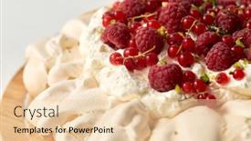  Presentation with baking cake - Slide set having food-culinary-baking-and-cooking background and a lemonade colored foreground