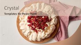  Presentation with baking cake - Slides having food-culinary-baking-and-cooking background and a lemonade colored foreground