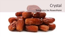  Presentation with fruits - Amazing slide deck having date fruits backdrop and a lemonade colored foreground