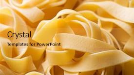  Presentation with pasta - Slides enhanced with food design - pasta background selective focus background and a yellow colored foreground