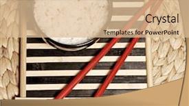  Presentation with rice - Presentation theme having food design - rice background and a lemonade colored foreground