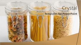  Presentation with pasta - PPT layouts with food-eating-and-cooking-concept background and a lemonade colored foreground
