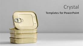  Presentation with eating - PPT theme featuring food-eating-and-preserve-concept background and a light gray colored foreground