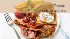  Presentation with traditional games - Amazing presentation design having food egg - traditional manhattan brunch backdrop and a yellow colored foreground