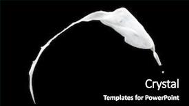  Presentation with milk splash - Colorful slide set enhanced with food energy flow - milk splash isolated on black backdrop and a  colored foreground