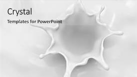  Presentation with milk splash - Theme with food energy flow - milk splash isolated on white background and a  colored foreground