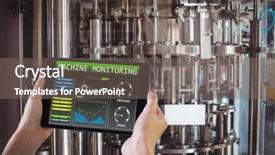  Presentation with barrels - Slides having food enginerring - finger pointing to tablet background and a gray colored foreground