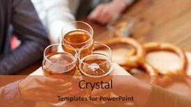  Presentation with food festival - Colorful slide deck enhanced with food festival - people leisure and drinks concept backdrop and a red colored foreground