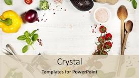  Presentation with vegan - Beautiful presentation design featuring food food background clean vegan backdrop and a lemonade colored foreground