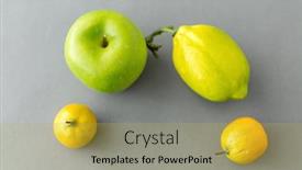  Presentation with lemons - Colorful presentation theme enhanced with food-fruit-and-healthy-eating backdrop and a yellow colored foreground