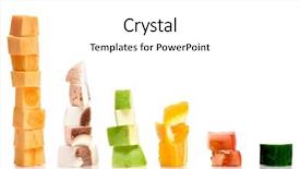  Presentation with diagram - Colorful slides enhanced with food design - diagram backdrop and a white colored foreground