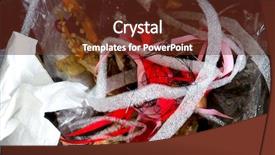  Presentation with garbage - Amazing PPT layouts having food garbage texture and objects backdrop and a  colored foreground