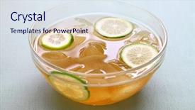  Presentation with jelly - Cool new presentation design with food gels - homemade aiyu jelly taiwanese cold backdrop and a sky blue colored foreground